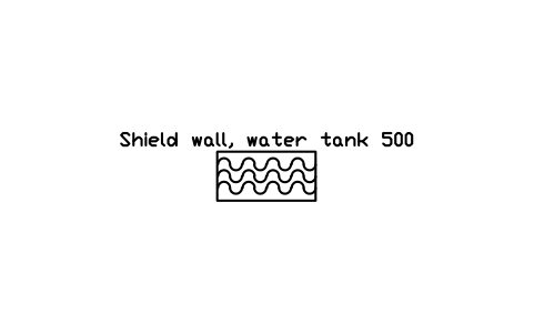 Preview of the Shield wall, water tank 500 symbol, block RAD_WALL_WATER_TANK