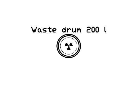 Preview of the Waste drum 200 l symbol, block RAD_WASTE_DRUM