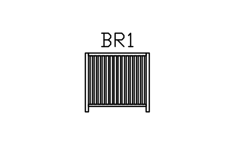 Anteprima del simbolo Listelli verticali, legno, blocco RLG_BAY_SLATV