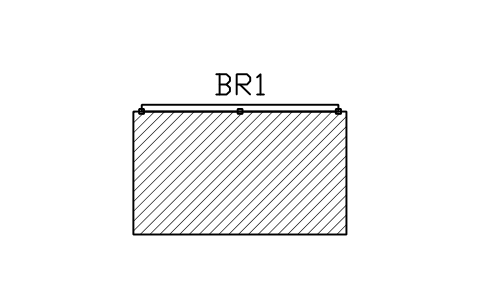 Anteprima del simbolo Ringhiera di balcone, pianta, blocco RLG_PLAN_BALCONY