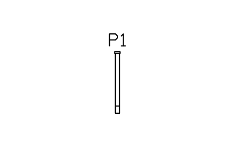 Anteprima del simbolo Pilastrino di scala, pianerottolo, blocco RLG_STAIR_NEWEL