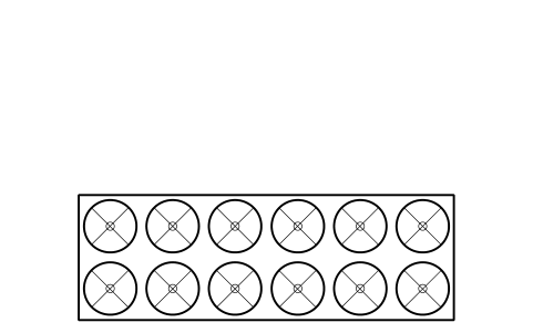 Preview of the Air-cooled condenser, 12 fans symbol, block RMR_ACC_12