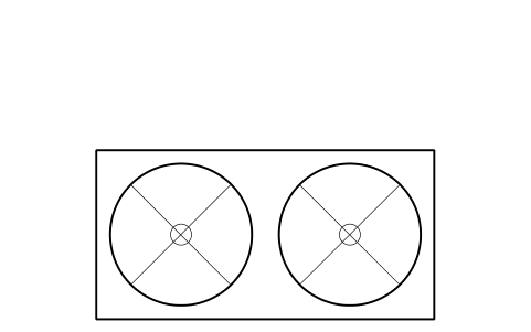 Preview of the Air-cooled condenser, 2 fans symbol, block RMR_ACC_2