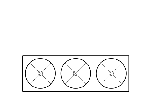 Preview of the Air-cooled condenser, 3 fans symbol, block RMR_ACC_3