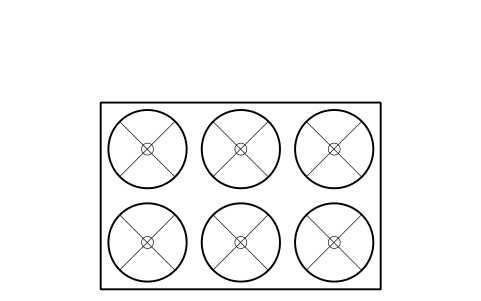 Preview of the Air-cooled condenser, 6 fans symbol, block RMR_ACC_6