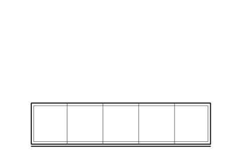 Preview of the Glass door cabinet, 5 doors symbol, block RMR_CAB_DOOR_5