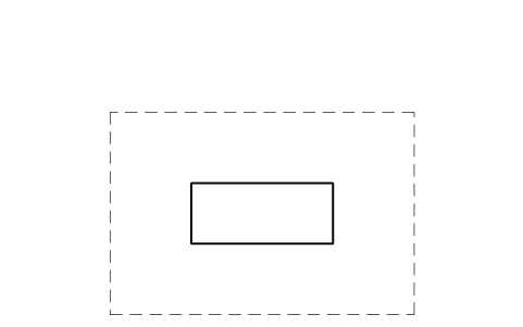 Preview of the Service clearance, 800 mm around symbol, block RMR_CLEAR_AROUND
