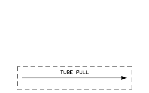 Preview of the Tube pull space symbol, block RMR_CLEAR_TUBE