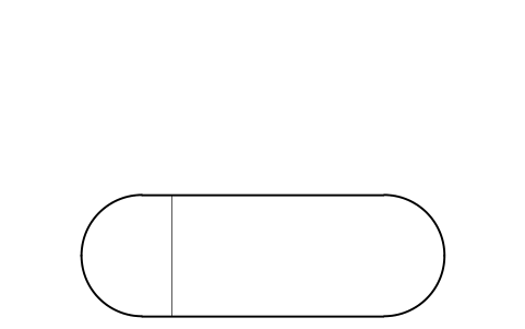 Preview of the Filter drier, shell type symbol, block RMR_DRIER_SHELL