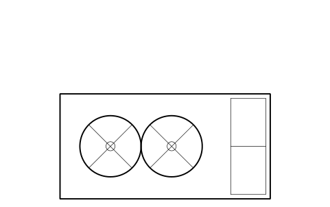 Preview of the Evaporative condenser, large symbol, block RMR_EVAPCOND_L