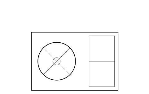 Preview of the Evaporative condenser, small symbol, block RMR_EVAPCOND_S