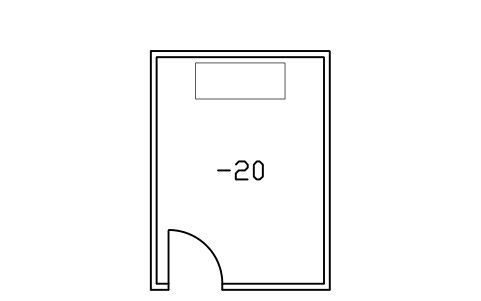 Preview of the Freezer room 3 x 4 m symbol, block RMR_FREEZER_3X4
