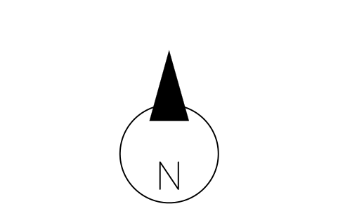 Preview of the North arrow symbol, block RMR_MK_NORTH
