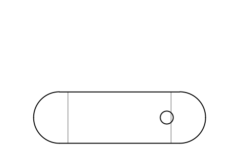 Preview of the Recirculation vessel, horizontal symbol, block RMR_PUMP_VESSEL