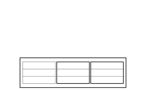 Preview of the Pallet racking bay, 3 positions symbol, block RMR_RACK_BAY_3