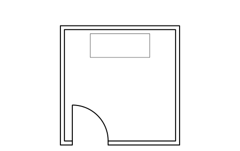 Preview of the Cold room 3 x 3 m symbol, block RMR_ROOM_3X3
