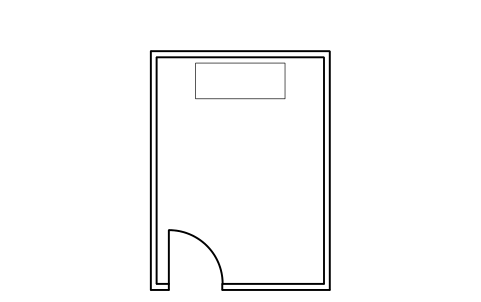 Preview of the Cold room 3 x 4 m symbol, block RMR_ROOM_3X4