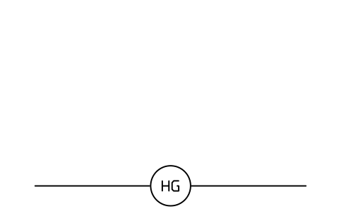 Preview of the Pipe marker, hot gas line symbol, block RMR_RUN_HG