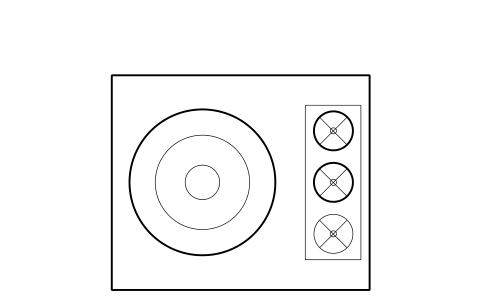 Preview of the Spiral freezer, plan symbol, block RMR_SPIRAL