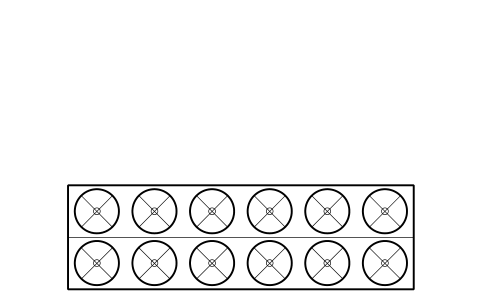 Preview of the V-type condenser, 12 fans symbol, block RMR_VCOND_12