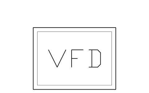 Preview of the Compressor VFD cabinet symbol, block RMR_VFD_CAB