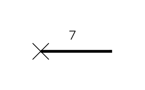 Vorschau des Symbols Stab vom Betrachter weg abgebogen, Block RBR_BAR_AWAY