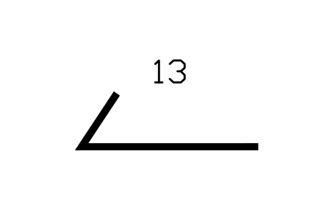Vorschau des Symbols Endhaken 90–180°, eckig, Block RBR_HOOK135_POLY