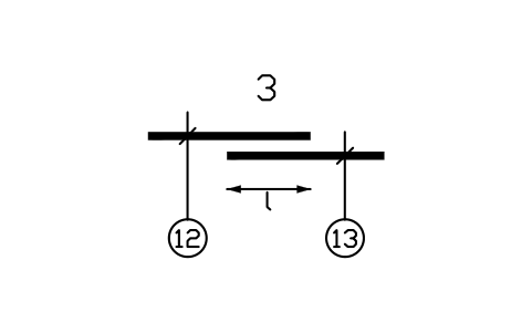 Vorschau des Symbols Übergreifung, ohne Endmarken, Block RBR_OVERLAP_PLAIN