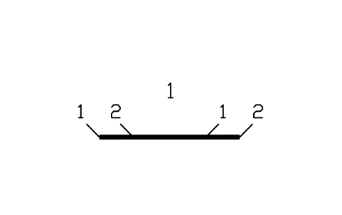 Vorschau des Symbols Stäbe in Reihe, nummerierte Enden, Block RBR_ROW_ENDS