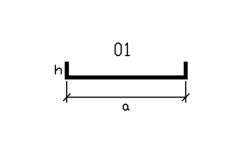 Vorschau des Symbols Stabform 00, mit Haken, Block RBR_SHAPE_00_H