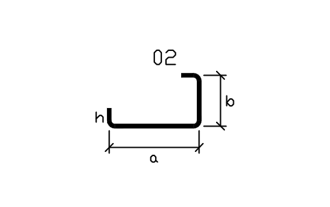 Vorschau des Symbols Stabform 11, mit Haken, Block RBR_SHAPE_11_H