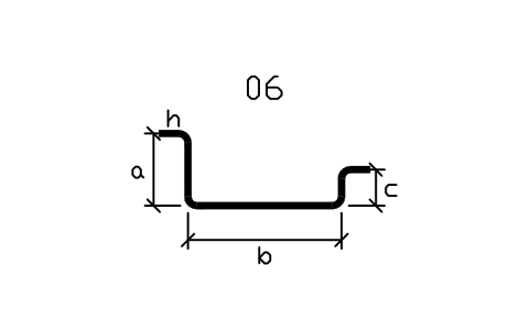 Vorschau des Symbols Stabform 21, mit Haken, Block RBR_SHAPE_21_H
