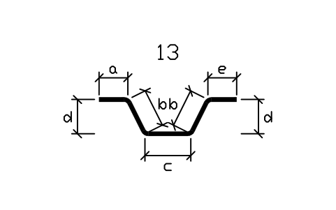 Vorschau des Symbols Stabform 46, Block RBR_SHAPE_46