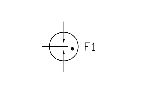 Gas tube, symmetric 심볼 미리보기, 블록 RLY_S00375_GAS_TUBE_SYMMETRIC