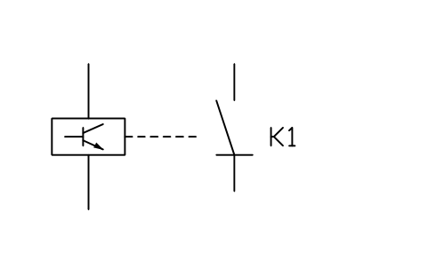 Static relay, transistor 심볼 미리보기, 블록 RLY_S00382_STATIC_RELAY_TRANSISTOR