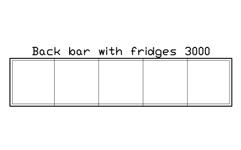 Preview of the Back bar with fridges 3000 symbol, block RRT_BACK_BAR