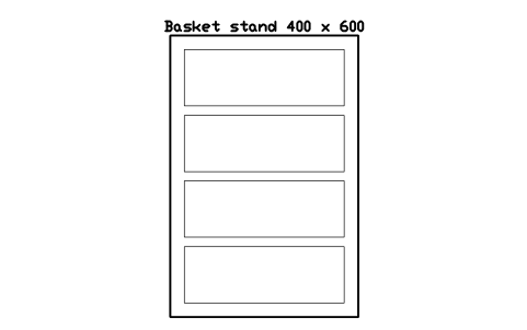 Preview of the Basket stand 400 x 600 symbol, block RRT_BASKET_STAND