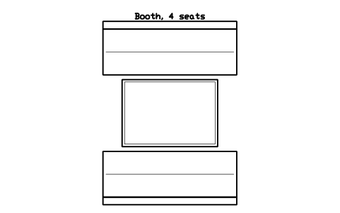 Preview of the Booth, 4 seats symbol, block RRT_BOOTH_4
