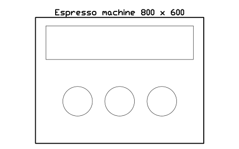 Preview of the Espresso machine 800 x 600 symbol, block RRT_COFFEE_MACHINE