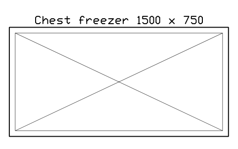 Preview of the Chest freezer 1500 x 750 symbol, block RRT_FREEZER_CHEST