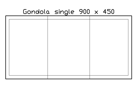 Preview of the Gondola single 900 x 450 symbol, block RRT_GONDOLA_900X450