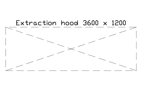 Preview of the Extraction hood 3600 x 1200 symbol, block RRT_HOOD_3600