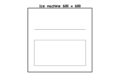 Preview of the Ice machine 600 x 600 symbol, block RRT_ICE_MACHINE
