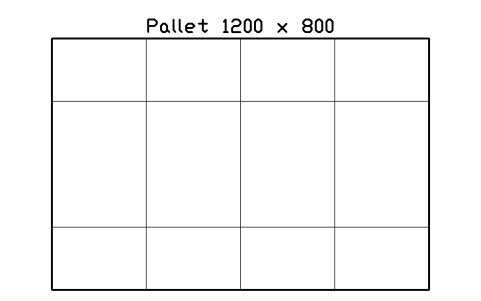 Preview of the Pallet 1200 x 800 symbol, block RRT_PALLET