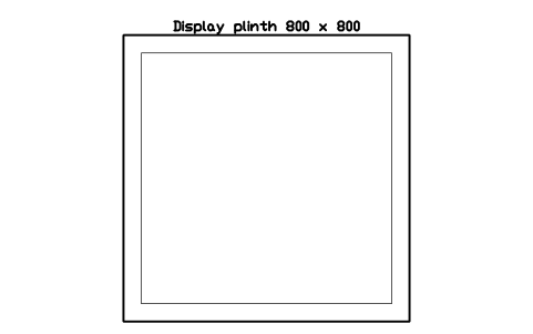 Preview of the Display plinth 800 x 800 symbol, block RRT_PLINTH