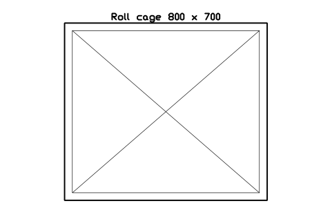 Preview of the Roll cage 800 x 700 symbol, block RRT_ROLL_CAGE