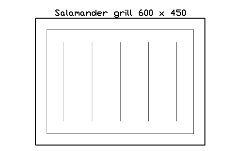 Preview of the Salamander grill 600 x 450 symbol, block RRT_SALAMANDER