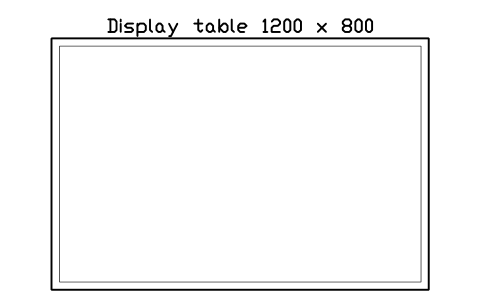 Preview of the Display table 1200 x 800 symbol, block RRT_TABLE_DISPLAY