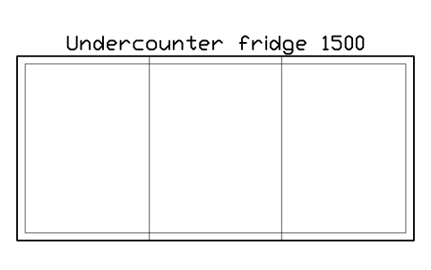 Preview of the Undercounter fridge 1500 symbol, block RRT_UNDER_FRIDGE