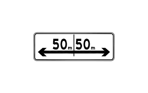 Preview of the A10 50 m, both ways symbol, block RCR_A10